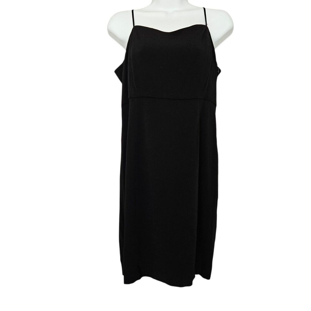 Sandro Paris Dress Womens US 8 FR 3 Black Sleeveless Minimalist Y2K 90s Viscose